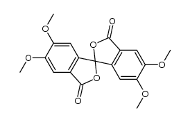 5,6,5',6'-tetramethoxy-[1,1']spirobiisobenzofuran-3,3'-dione结构式