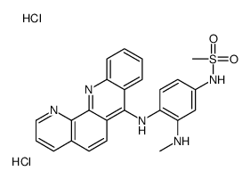 N-[4-(benzo[b][1,10]phenanthrolin-7-ylamino)-3-(methylamino)phenyl]methanesulfonamide,dihydrochloride结构式