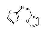 1-(furan-2-yl)-N-(1,3-thiazol-5-yl)methanimine Structure