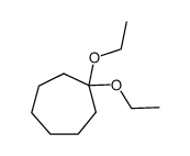 Cycloheptanone diethyl acetal Structure