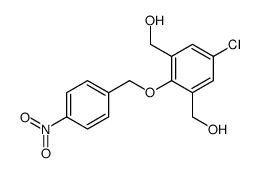 [5-chloro-3-(hydroxymethyl)-2-[(4-nitrophenyl)methoxy]phenyl]methanol Structure