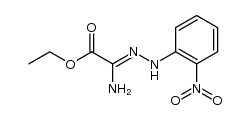 amino-(2-nitro-phenylhydrazono)-acetic acid ethyl ester结构式