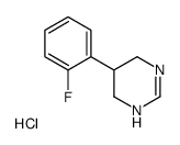 5-(2-fluorophenyl)-1,4,5,6-tetrahydropyrimidine,hydrochloride Structure