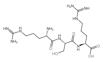 H-Arg-Ser-Arg-OH acetate salt Structure