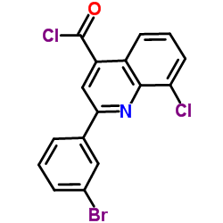 2-(3-Bromophenyl)-8-chloro-4-quinolinecarbonyl chloride图片