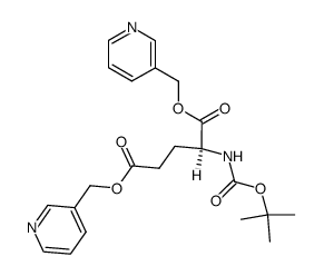 Boc-Glu(O(3-Pic))-O(3-Pic) Structure