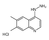 (6,7-dimethylquinolin-4-yl)hydrazine,hydrochloride Structure