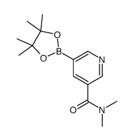 N,N-二甲基-5-(四甲基-1,3,2-二氧硼杂环戊烷-2-基)吡啶-3-甲酰胺图片