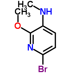 6-Bromo-2-methoxy-N-methyl-3-pyridinamine结构式