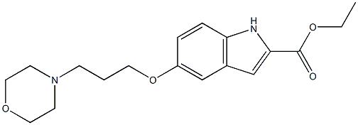 ethyl 5-(3-morpholinopropoxy)-1H-indole-2-carboxylate Structure