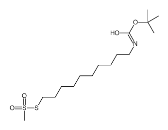 10-(T-BOC-AMINO)-1-DECYLMETHANETHIOSULFONATE结构式