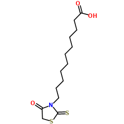 11-(4-Oxo-2-thioxo-1,3-thiazolidin-3-yl)undecanoic acid Structure