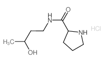 N-(3-Hydroxybutyl)-2-pyrrolidinecarboxamide hydrochloride结构式