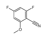 2,4-difluoro-6-methoxybenzonitrile structure