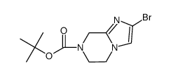 2-Bromo-5,6-dihydro-8H-imidazo[1,2-a]pyrazine-7-carboxylic acid tert-butyl ester Structure