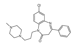 7-chloro-1-[3-(4-methylpiperazin-1-yl)propyl]-4-phenyl-3H-1,5-benzodiazepin-2-one Structure