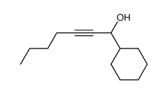 1-cyclohexylhept-2-yn-1-ol Structure