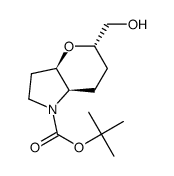 RAcemic-(3aR,5S,7aR)-tert-butyl 5-(hydroxymethyl)hexahydropyrano[3,2-b]pyrrole-1(2H)-carboxylate structure