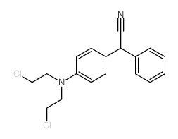 Benzeneacetonitrile,4-[bis(2-chloroethyl)amino]-a-phenyl-结构式