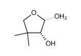 (2Ξ,3R)-4,4-Dimethyl-tetrahydro-furan-2,3-diol Structure