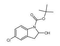 tert-butyl 5-chloro-2-hydroxyindoline-1-carboxylate Structure