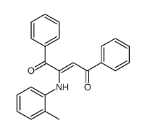 2-(2-methylanilino)-1,4-diphenylbut-2-ene-1,4-dione结构式