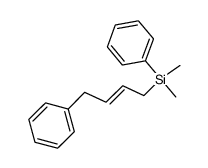 (E)-1-[dimethyl(phenyl)silyl]-4-phenylbut-2-ene结构式