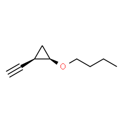 Cyclopropane, 1-butoxy-2-ethynyl-, cis- (9CI) Structure