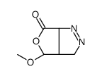 6H-Furo[3,4-c]pyrazol-6-one,3,3a,4,6a-tetrahydro-4-methoxy-(9CI) Structure