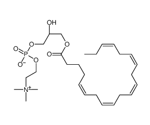 1-Eicosapentaenoyl-sn-glycerol-3-phosphocholine结构式