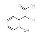 Benzeneacetic acid, a,2-dihydroxy- Structure