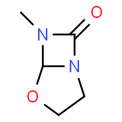 4-Oxa-1,6-diazabicyclo[3.2.0]heptan-7-one,6-methyl-(9CI) structure