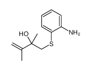 1-(2-aminophenyl)sulfanyl-2,3-dimethylbut-3-en-2-ol结构式