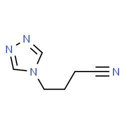 4H-1,2,4-Triazole-4-butanenitrile(9CI) structure