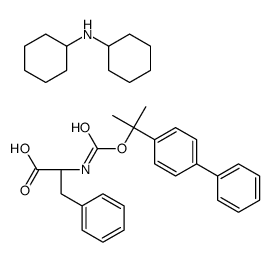 N-[(1-[1,1'-biphenyl]-4-yl-1-methylethoxy)carbonyl]-3-phenyl-L-alanine, compound with dicyclohexylamine (1:1) Structure