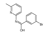 3-bromo-N-(6-methylpyridin-2-yl)benzamide结构式