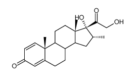 16-Methylpregna-1,4-diene-17,21-diol-3,20-dione structure