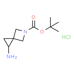 tert-butyl 1-amino-5-azaspiro[2.3]hexane-5-carboxylate hydrochloride structure