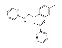 1,5-di(2-pyridinyl)-3-p-tolylpentane-1,5-dione结构式