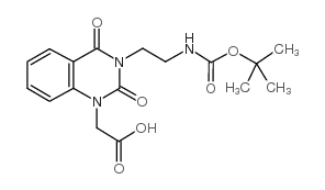 Boc-3-(2-氨基乙基)-1-羧甲基喹唑啉-2,4-二酮图片