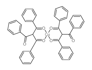 Copper, bis(2-benzoyl-1,3-diphenyl-1,3-propanedionato-O,O)-,结构式