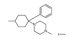 iodomethane,1-methyl-4-(4-methyl-1-phenylcyclohexyl)piperazine Structure