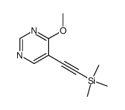 4-methoxy-5-((trimethylsilyl)ethynyl)pyrimidine Structure