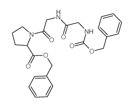 L-Proline,N-[(phenylmethoxy)carbonyl]glycylglycyl-, phenylmethyl ester Structure