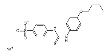 sodium,4-[(4-butoxyphenyl)carbamothioylamino]benzenesulfonate Structure