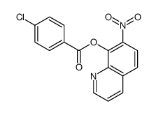 7-Nitro-8-quinolyl=p-chlorobenzoate Structure