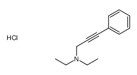 N,N-diethyl-3-phenylprop-2-yn-1-amine,hydrochloride结构式