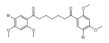 1,7-Bis(2,4-dimethoxy-5-bromphenyl)-heptan-1,7-dion Structure