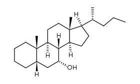 7α-Hydroxy-5β-cholan Structure