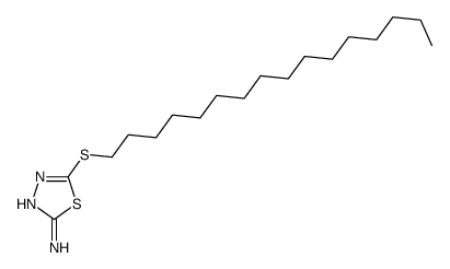 1,3,4-Thiadiazole, 2-amino-5-(hexadecylthio)-结构式